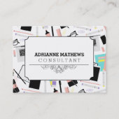 Niedliches, modernes, benutzerdefiniertes Desktop- Visitenkarte (Vorderseite)