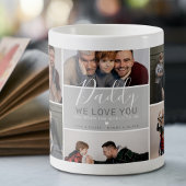 Niedliches, modernes Daddy-Collage-Geschenk Kaffeetasse