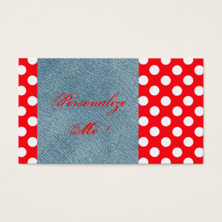 Niedliches modernes Denim Blue Jeans Card Trenddes