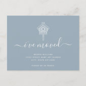 Niedliches, modernes Drehbuch Ich habe das Vogel H Ankündigungspostkarte (Vorderseite)