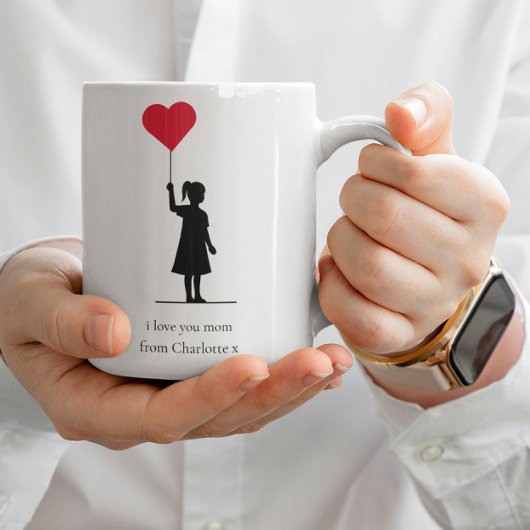 Niedliches modernes, einfaches kaffeetasse