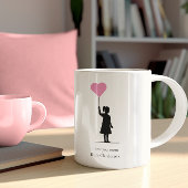 Niedliches modernes, einfaches kaffeetasse