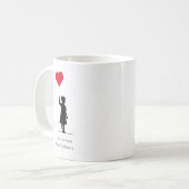 Niedliches modernes, einfaches kaffeetasse (Vorderseite Links)