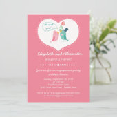 Niedliches modernes einladung (Stehend Vorderseite)