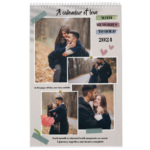 niedliches modernes Foto Kalender