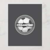 Niedliches modernes Fußballbudget 1. Geburtstag Ei (Rückseite)