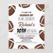 Niedliches modernes Fußballbudget Geburtstagseinla (Vorderseite)