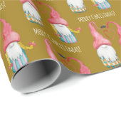 Niedliches modernes Genom in Liebe Wasserfarben ha Geschenkpapier (Rolleneckpunkt)