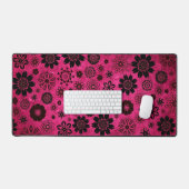 Niedliches, modernes Girly-Floral-Muster - Hot Pin Schreibtischunterlage (Tastatur & Maus)