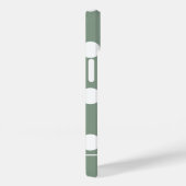 Niedliches, modernes, grün-polkisches Punktmuster Case-Mate iPhone Hülle (Rückseite / Rechts)