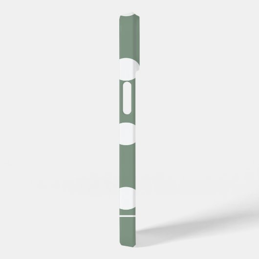 Niedliches, modernes, grün-polkisches Punktmuster Case-Mate iPhone Hülle (Rückseite / Rechts)
