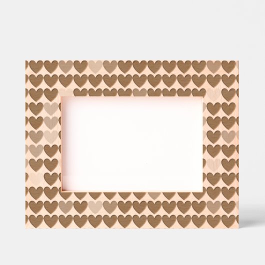 Niedliches modernes Herzmuster Geätzte Rahmen (Vorderseite)