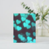 Niedliches modernes Herzmuster Postkarte (Stehend Vorderseite)