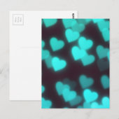 Niedliches modernes Herzmuster Postkarte (Vorne/Hinten)