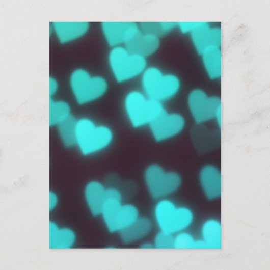 Niedliches modernes Herzmuster Postkarte (Vorderseite)