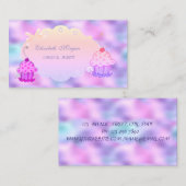 Niedliches, modernes, holografisch irisierendes Cu Visitenkarte (Vorne/Hinten)