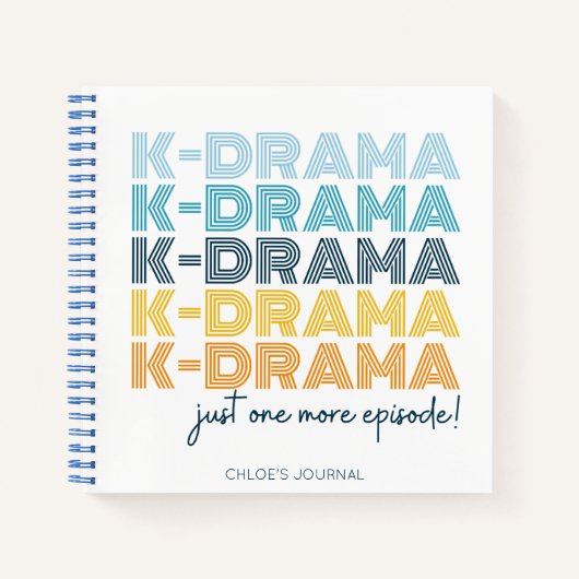 Niedliches modernes koreanisches Drama Lover Notizblock (Vorderseite)