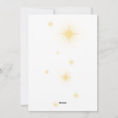 Niedliches, modernes Krippenbaby Jesus Feiertagskarte (Rückseite)