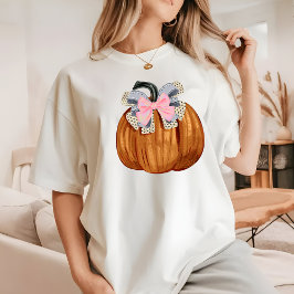 Niedliches, modernes KürbisHalloween Frauen Stilvo T-Shirt