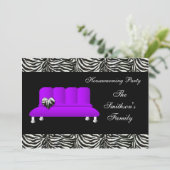 Niedliches modernes Möbelhaus Party Einladung (Stehend Vorderseite)