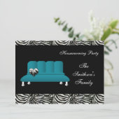 Niedliches modernes Möbelhaus Party Einladung (Stehend Vorderseite)