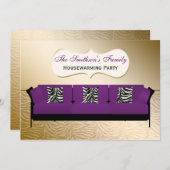 Niedliches modernes Möbelhaus Party Einladung (Vorne/Hinten)