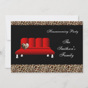 Niedliches modernes Möbelhaus Party Einladung