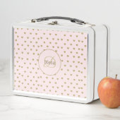 Niedliches, modernes Monogramm mit Name Metall Brotdose (Beispiel)