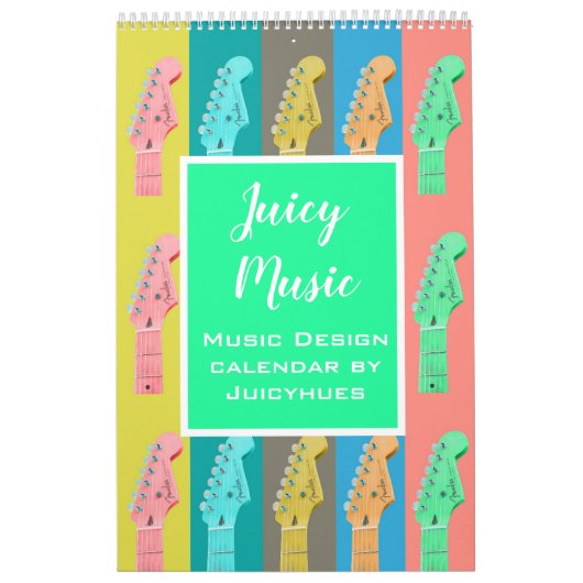 Niedliches modernes Musikgeschenk Kalender (Titelbild)