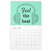 Niedliches modernes Musikgeschenk Kalender (Jan 2026)