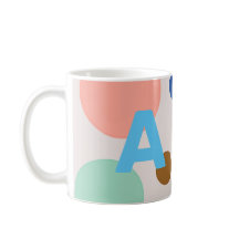 Niedliches modernes Polka Dot Monogramm