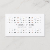 Niedliches, modernes Seamstress-Handstich-Logo Visitenkarte (Vorderseite)