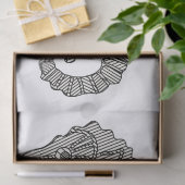 Niedliches modernes Seepferd Zeichnend Nautical Ki Seidenpapier (Geschenk)