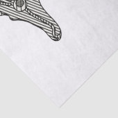 Niedliches modernes Seepferd Zeichnend Nautical Ki Seidenpapier (Detail)