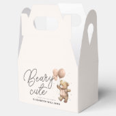 Niedliches modernes Teddy Beary Sweet Baby Dusche  Geschenkschachtel (Geöffnet)