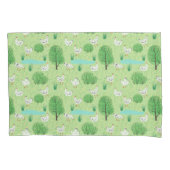 Niedliches, modernes Wiesen-Weidenfeld Kissenbezug (Vorderseite)