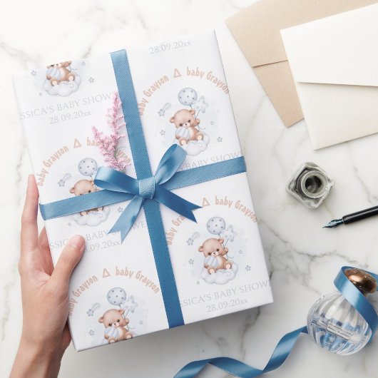 Niedliches modernes Wrapping Paper für Babyduschen Geschenkpapier