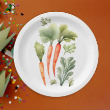 Niedliches Mohrrüber Hauptgericht Wasserfarben-Mus