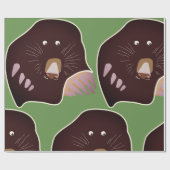 Niedliches Mole Kids Party Geschenkpapier (Flach)