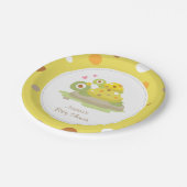 Niedliches Mommy Turtle Baby Dusche Party Pappteller (Schrägansicht)