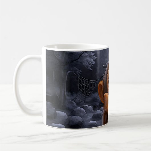 Niedliches Mondbild Kaffeetasse (Links)