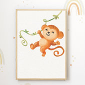 Niedliches Monkey Kinderzimmer Poster Kids Room De