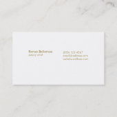 Niedliches Monogram Cake Decorator Bäckerei Visitenkarte (Rückseite)