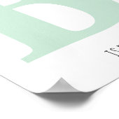 Niedliches Monogram Letter B Bee Kinderzimmer Poster (Ecke)