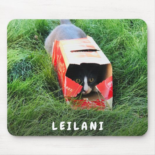 Niedliches Monogramm-Foto Mousepad (Vorne)