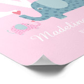 Niedliches Monogramm Kinderzimmer-Poster Poster (Ecke)