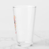 Niedliches Monogramm-Mädchen-Häschen mit Brille Glas (Links)