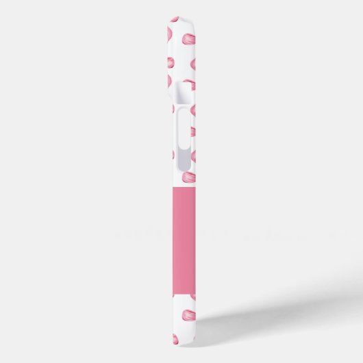 Niedliches Monogramm rosa Bogen Coquette Case-Mate iPhone Hülle (Rückseite / Links)