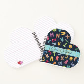 Niedliches Monster Alphabets-Notebook Notizblock (Innenseite)
