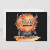 Niedliches Monster-Bash-Halloween-Party Einladung (Rückseite)